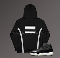 All Over Print Hoodie To Match Jordan Jubilee 11s Retro