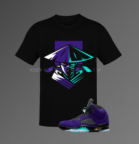 T-Shirt To Match Jordan 5 Alternate Grape - Raiden Inspired
