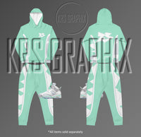 Mint Foam 6 All Over Print Hoodie