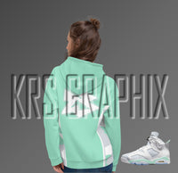 Mint Foam 6 All Over Print Hoodie