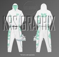 Mint Foam 6 All Over Print Hoodie