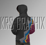 Bordeaux 6 All Over Print Hoodie