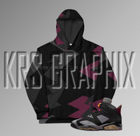 Bordeaux 6 All Over Print Hoodie