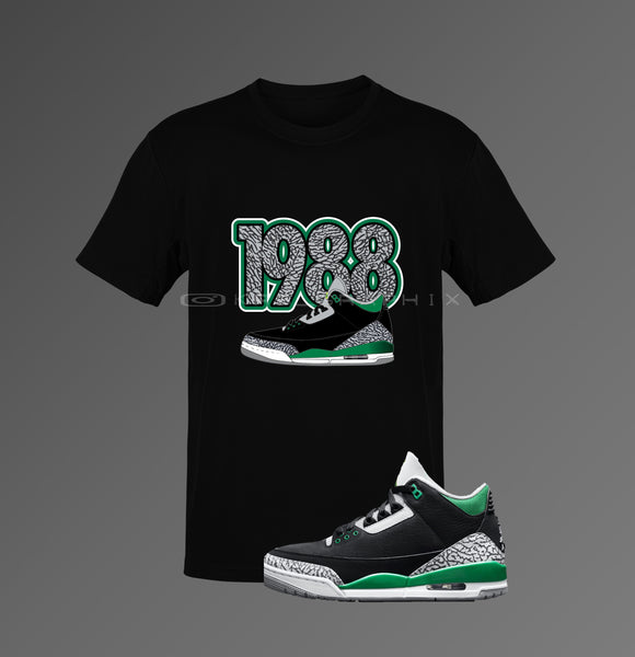 Pine Green 3s Shirt ii Jordan Inspired III