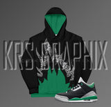 Pine Green 3 All Over Print Hoodie