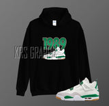 Hoodie To Match Jordan 4 Pine Green Sb - '1989 Jordans'
