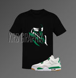 T-Shirt To Match Jordan 4 Pine Green Sb - Ninja Warrior