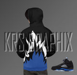 Racer Blue 5s All Over Print Hoodie