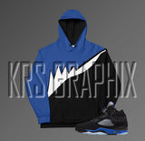 Racer Blue 5s All Over Print Hoodie