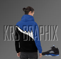 Racer Blue 5s All Over Print Hoodie